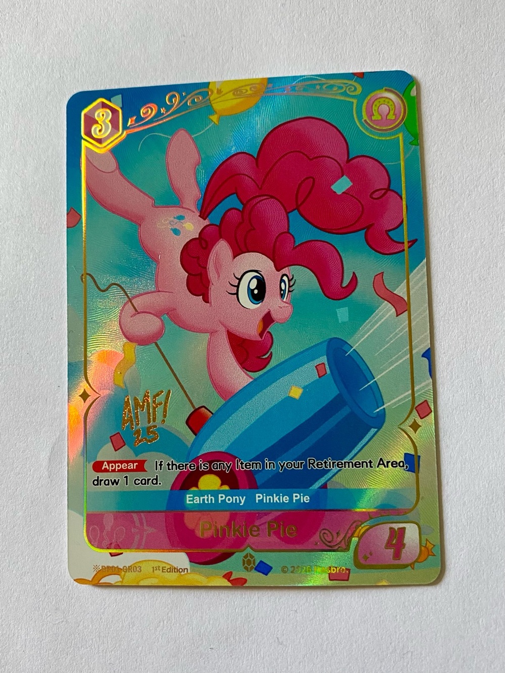 Kayou My Little Pony Gild Rare Pinkie Pie Fantasy Wonderland Card BP01-GR03